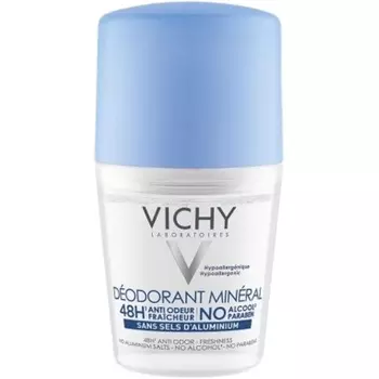 Минеральный дезодорант 48H Optimal Tolerance шариковый 50 мл, Vichy