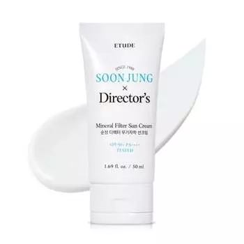 Минеральный солнцезащитный кремoonjung Director'S, 50 мл, ненано-физический солнцезащитный крем с экстрактом центеллы азиатской, веганский K-Beauty, Etude