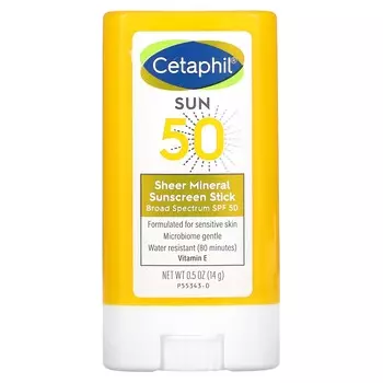 Минеральный Солнцезащитный Стик Cetaphil SPF 50, 14 г