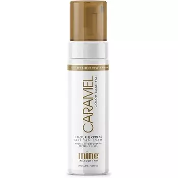 MineTan Medium Fake Tan Mousse Caramel 1 Hour Express Автозагар Мусс 200 мл Minetan Body.Skin