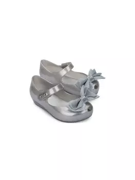 Мини-балетки Melissa с бантом Mini Melissa, серебряный