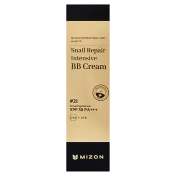 Мини bb крем для лица с spf30+ pa+++ 21 Mizon Snail Repair Intensive, 20 мл