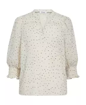 Мини Блузка Evelyncc в горошек Co'Couture, белый