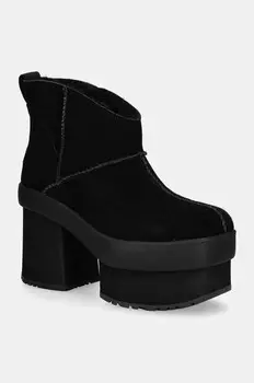 Мини-ботинки UGG New Heights на платформе, черный