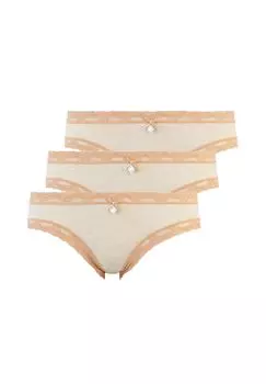 Мини-брифы (3 пары трусов Kim) like it!, цвет Toffee