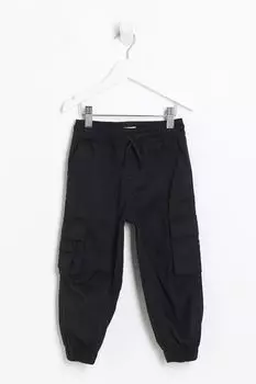 Мини-Брюки карго из технического материала для мальчиков River Island, черный