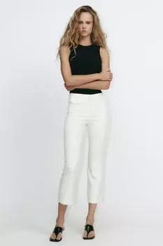 Мини-брюки-клеш ZARA, экрю