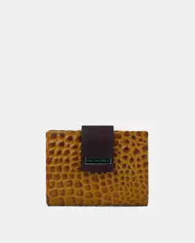 Мини-бумажник горчичного цвета Pielnoble