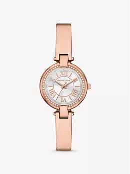 Мини-Часы-Браслет Laney цвета розового золота Michael Kors, розовый