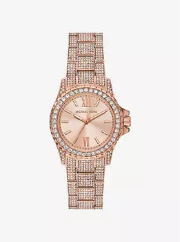 Мини-Часы Everest Pav из розового золота Michael Kors, золотой