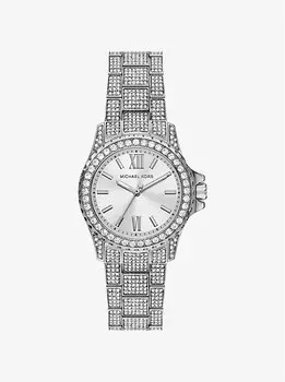Мини-Часы Everest Pav серебристого тона Michael Kors, серебряный