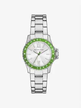 Мини-Часы Everest серебристого цвета Michael Kors, зеленый