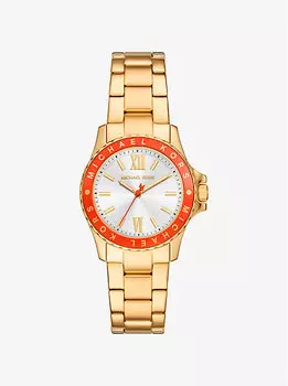 Мини-Часы Everest золотистого цвета Michael Kors, красный