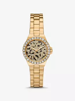 Мини-часы Lennox Animal Pav золотистого цвета Michael Kors, желтый