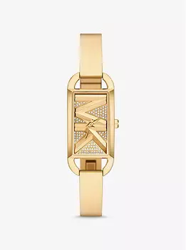 Мини-Часы с браслетом в стиле «империя паве» из золота Michael Kors, золотой