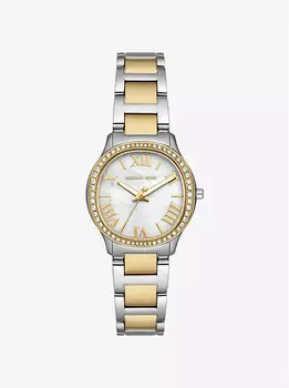 Мини-Часы с двухцветным паве из шалфея Michael Kors, мультиколор