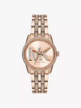 Мини-Часы с логотипом Bryant Pav в розово-золотом цвете Michael Kors, розовый