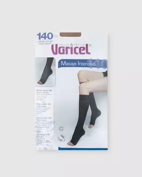 Мини-чулок медицинский для отдыха натурального цвета 140D Varicel