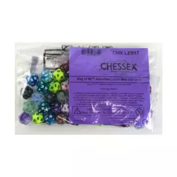Мини d20 - Ассорти (50), Dice - Miniature 10mm & 5mm (Chessex)