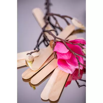 Мини деревянные лопаточки для депиляции 9,4*1 см, в упаковке 100 шт Panw