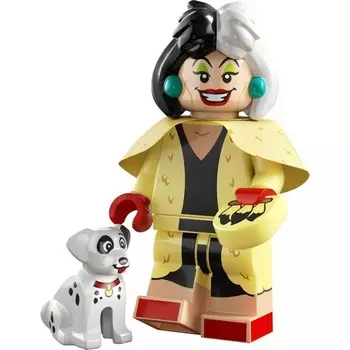 Мини-фигурка Lego Disney 100 Series 13 Круэлла Де Виль