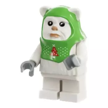 Мини-фигурка Lego Эвок в рождественском костюме