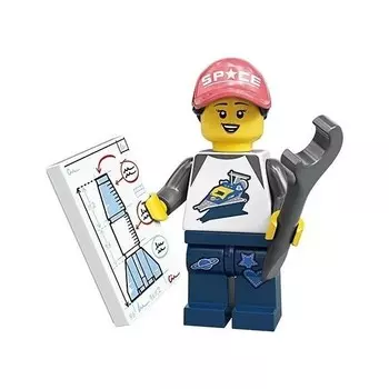 Мини-фигурка Lego Series 20 Space Fan