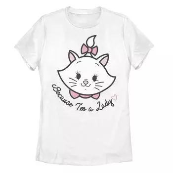 Мини-футболка с карманом Marie I'm A Lady для юниоров Disney's The Aristocats с рисунком Licensed Character