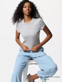 Мини футболка Uniqlo, цвет 03 серый