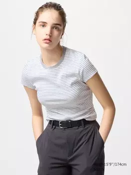 Мини футболка Uniqlo, цвет 03 серый