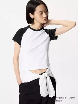Мини-Футболка Uniqlo, цвет 09 черный