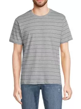 Мини-футболка в полоску с круглым вырезом Ben Sherman, цвет Grey Heather