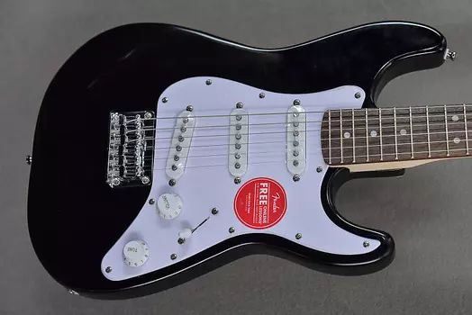 Мини-гитара - черный Squier Mini Strat -