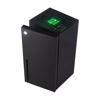 Мини-холодильник Xbox Series X Mini Fridge, черный/зеленый