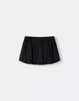 Мини-Юбка-Баллон Bershka, черный