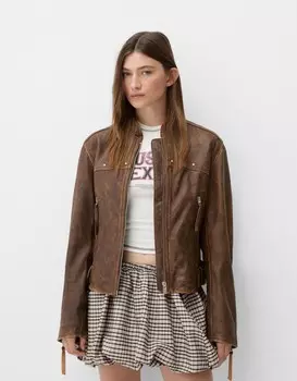 Мини-Юбка-Баллон Bershka, желтый