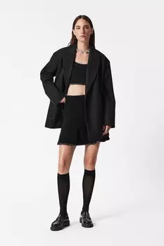 Мини-Юбка букле с пайетками & Other Stories, черный