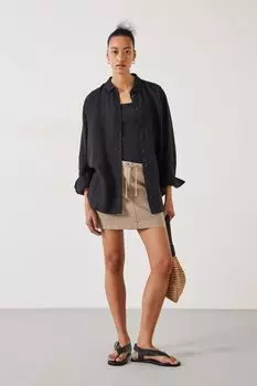 Мини-Юбка Deia в практичном стиле Hush, коричневый