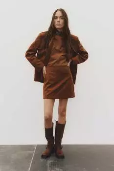Мини-Юбка H&M, бежевый