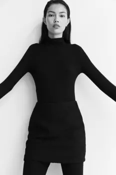 Мини-Юбка H&M, черный