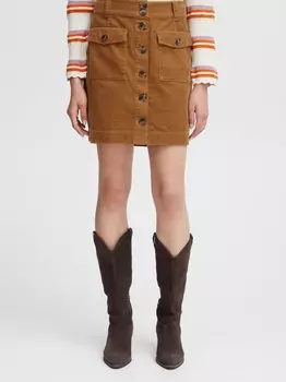 Мини-Юбка иррозетт Atelier Rve, коричневый