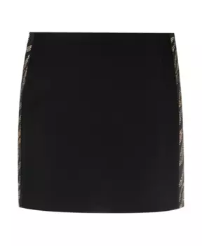 Мини-Юбка из полиэстера и эластана Just Cavalli, черный