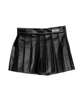 Мини Юбка из полиэстера в горошек Msgm, черный