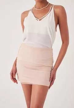 Мини-Юбка из тюля Herita, бежевый