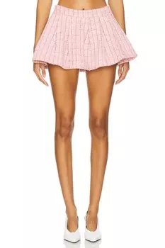 Мини-Юбка из твида ashtyn More To Come, розовый
