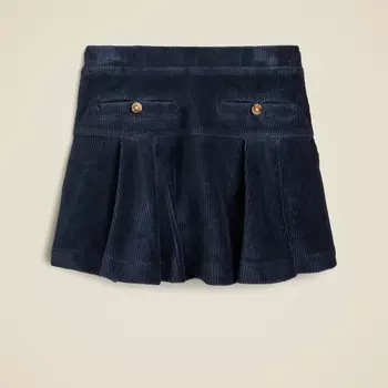 Мини-Юбка из вельвета с заниженной талией для девочек J.Crew, синий