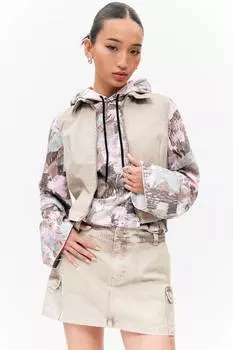 Мини-Юбка карго из хлопка Monki, розовый