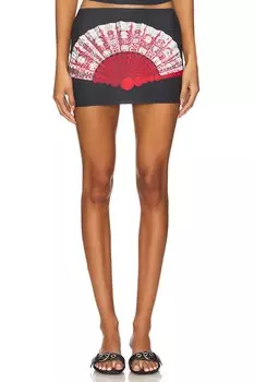 Мини-Юбка китана 1Xblue, черный