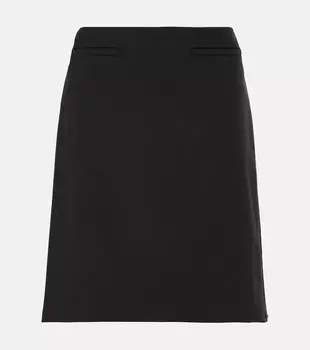 Мини-Юбка Luigia из натуральной шерсти Sportmax, черный