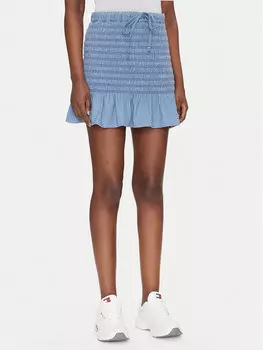 Мини-Юбка обычного кроя DW0DW20273 Tommy Jeans, синий